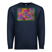 Navy mardi gras mask background Premium Sweatshirt - BarkalooDesign