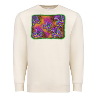 Sandshell mardi gras mask background Premium Sweatshirt - BarkalooDesign