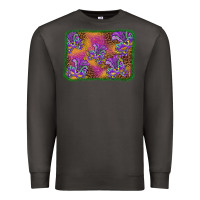 Smoke mardi gras mask background Premium Sweatshirt - BarkalooDesign