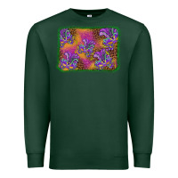 Sports Green mardi gras mask background Premium Sweatshirt - BarkalooDesign