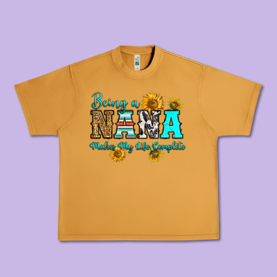 Being Nana Makes My Life Complete Urban Heavy Tee Designed By Ranaportraitstore