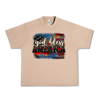 Burro God bless America  4th of July Urban Heavy Tee - CowGirlArtShop