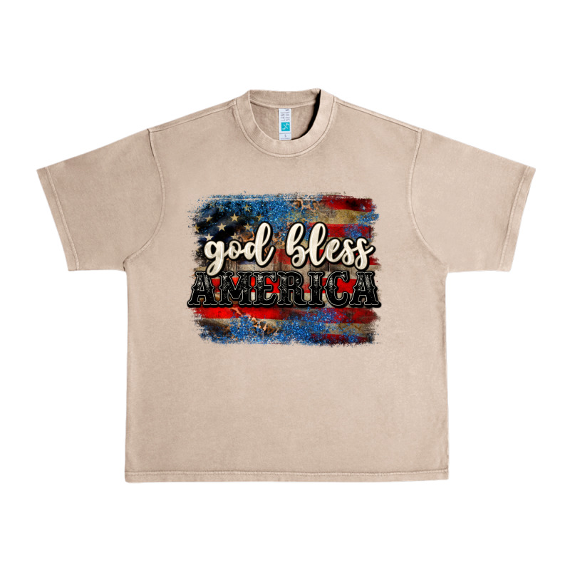 God Bless America  4th Of July Urban Heavy Tee by CowGirlArtShop | Teevron