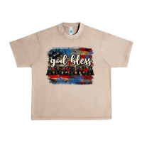 French Oak God bless America  4th of July Urban Heavy Tee - CowGirlArtShop