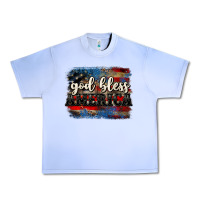 Grape Ice God bless America  4th of July Urban Heavy Tee - CowGirlArtShop