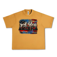Peanut Butter God bless America  4th of July Urban Heavy Tee - CowGirlArtShop