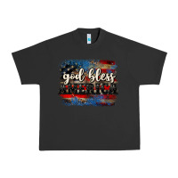 Pigment Black God bless America  4th of July Urban Heavy Tee - CowGirlArtShop