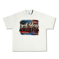 Pistachio God bless America  4th of July Urban Heavy Tee - CowGirlArtShop