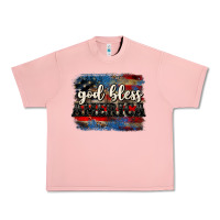 Salmon God bless America  4th of July Urban Heavy Tee - CowGirlArtShop