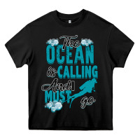 Black The Ocean Is Calling Heavy Core Tee - Bettercallsaul
