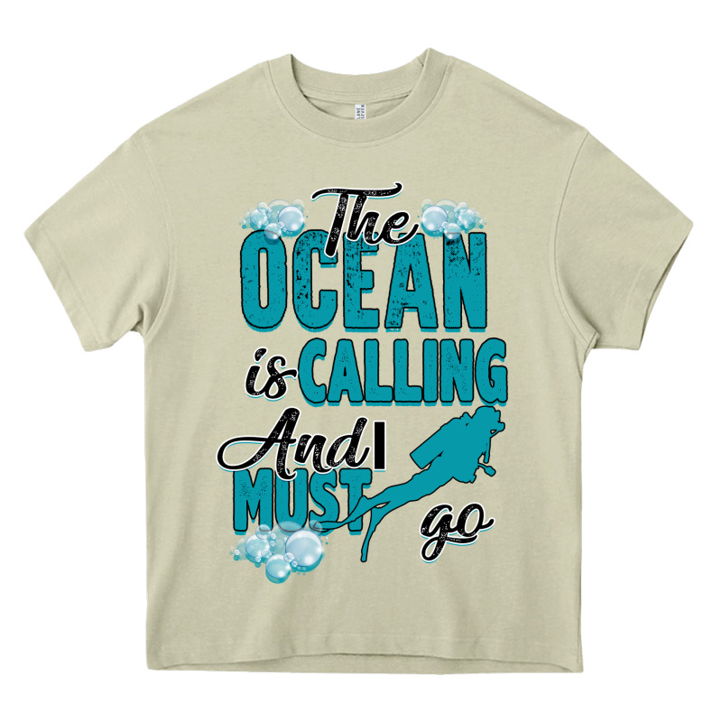 The Ocean Is Calling Heavy Core Tee by Bettercallsaul | Teevron