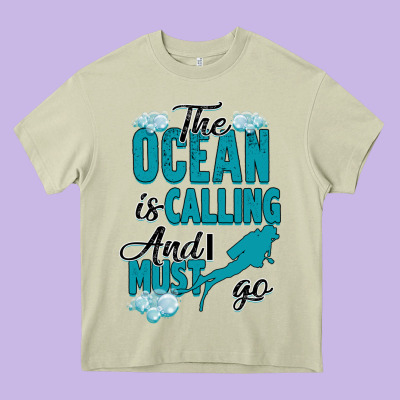 The Ocean Is Calling Heavy Core Tee Designed By Bettercallsaul
