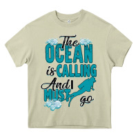 Mossy The Ocean Is Calling Heavy Core Tee - Bettercallsaul