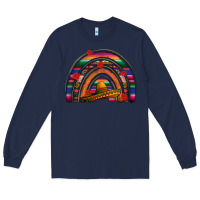 Navy Mexico rainbow Long Sleeve Tee - FaDigitalArtStudio