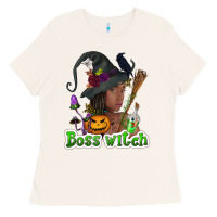Bone Boss witch afro Ladies Tee - NancyCooperArtShop