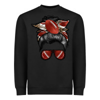 Black football mom Heavyweight Sweatshirt - RacoonDesign