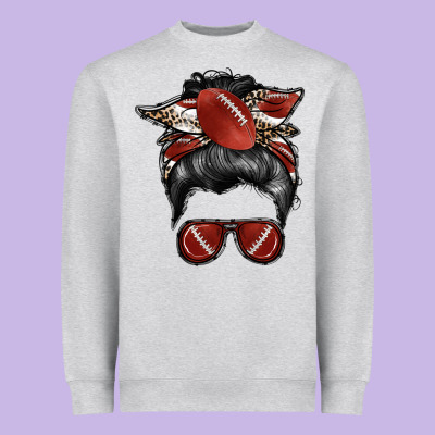 Football Mom Heavyweight Sweatshirt Designed By Racoondesign