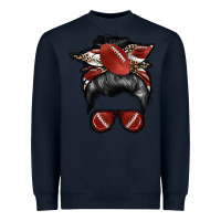 Navy football mom Heavyweight Sweatshirt - RacoonDesign
