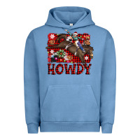 Pigment Pebble Blue rodeo christmas howdy Urban Hoodie - AdoDesignShop
