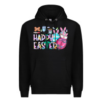 Black happy easter nurse Premium Hoodie - CowhideDigitalArt