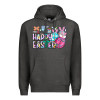 Charcoal Heather happy easter nurse Premium Hoodie - CowhideDigitalArt