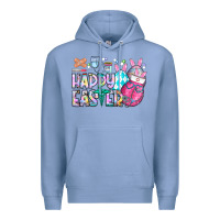 Colony Blue happy easter nurse Premium Hoodie - CowhideDigitalArt