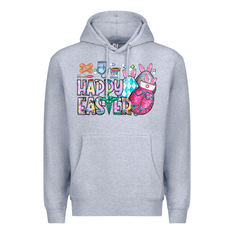Happy Easter Nurse Premium Hoodie by CowhideDigitalArt | Teevron