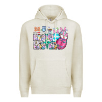 Oatmeal Heather happy easter nurse Premium Hoodie - CowhideDigitalArt