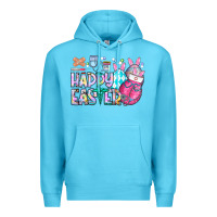 Ocean Blue happy easter nurse Premium Hoodie - CowhideDigitalArt