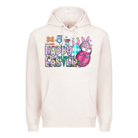 Pale Pink happy easter nurse Premium Hoodie - CowhideDigitalArt
