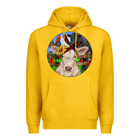 Lemon Christmas Charolais Calf Black Angus Bull And Roos Premium Hoodie - RanaPortraitStore