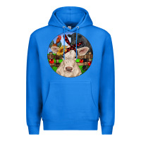 True Royal Christmas Charolais Calf Black Angus Bull And Roos Premium Hoodie - RanaPortraitStore
