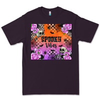 Plum Spooky Vibes Premium Tee - texasbilliewilder