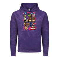 Cloud Purple love valentine's day army boots olivia Vintage Hoodie - OliviaCreatesArt