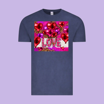 Love Heart Shaped Balloons Tumbler Hjf Vintage Tee Designed By Howdyjamesfarm