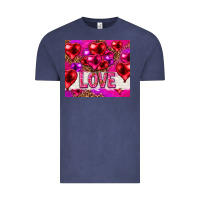 Vintage Denim love heart shaped balloons tumbler hjf Vintage Tee - HowdyJamesFarm