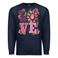 Navy walentine's day love gemstones Premium Sweatshirt - BarkalooDesign