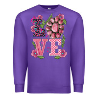 Purple walentine's day love gemstones Premium Sweatshirt - BarkalooDesign