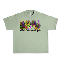 Peace Love Mardi Gras Urban Heavy Tee | Teevron