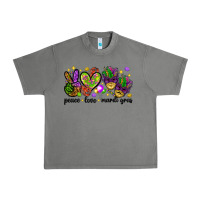 Tornado Peace Love Mardi Gras Urban Heavy Tee - HowdyJamesFarm