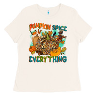 Bone Pumpkin spice everything Ladies Tee - NancyCooperArtShop