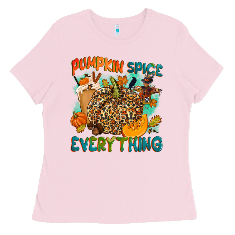 Pumpkin Spice Everything Ladies Tee by NancyCooperArtShop | Teevron