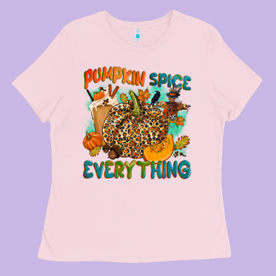 Pumpkin Spice Everything Ladies Tee Designed By Nancycooperartshop