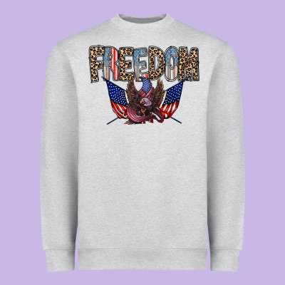 Freedom Heavyweight Sweatshirt Designed By Racoondesign