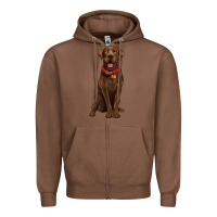 Chestnut chocolate lab labrador retriever Zipper Hoodie - Artiststas