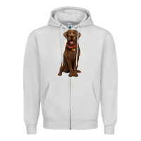 Dove Grey chocolate lab labrador retriever Zipper Hoodie - Artiststas