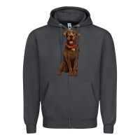 Smoke chocolate lab labrador retriever Zipper Hoodie - Artiststas