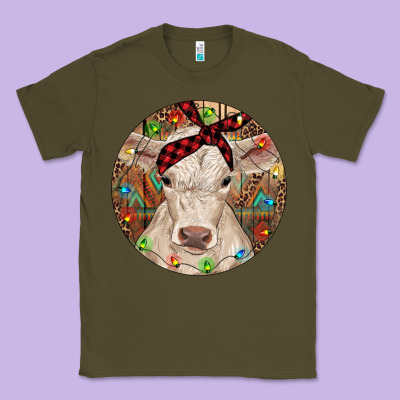 Christmas Charolais Calf Baby Cow Classic Tee Designed By Ranaportraitstore