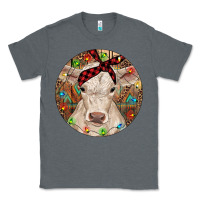Charcoal Heather Christmas Charolais Calf Baby Cow Classic Tee - RanaPortraitStore