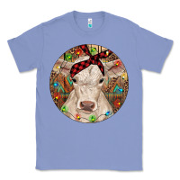 Colony Blue Christmas Charolais Calf Baby Cow Classic Tee - RanaPortraitStore
